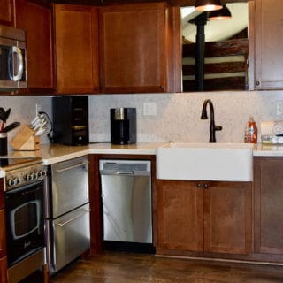 Garden Cabin kitchen - The Cove at Fairview - Vacation Rentals - Asheville, NC
