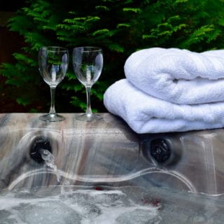 Spa towels at the Garden Cabin - The Cove at Fairview - Vacation Rentals - Asheville, NC