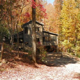 Huntley Cabin in the Fall - The Cove at Fairview Vacation Rentals - Asheville NC