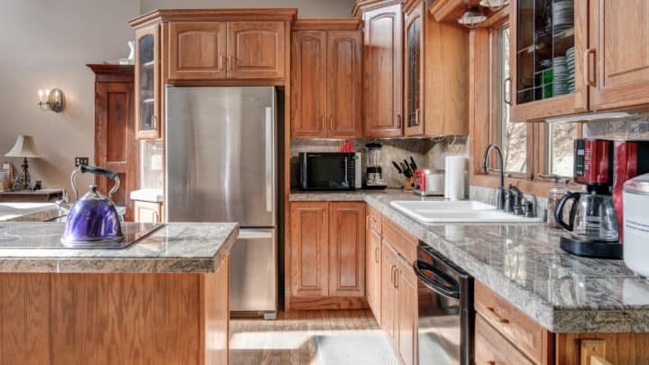 Our House kitchen appliances - The Cove at Fairview Vacation Rentals - Asheville NC
