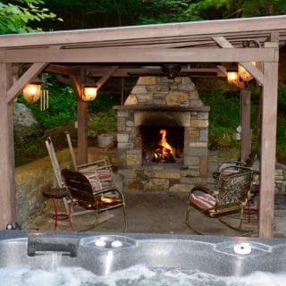 Our House Spa Area - The Cove at Fairview Vacation Rentals - Asheville NC